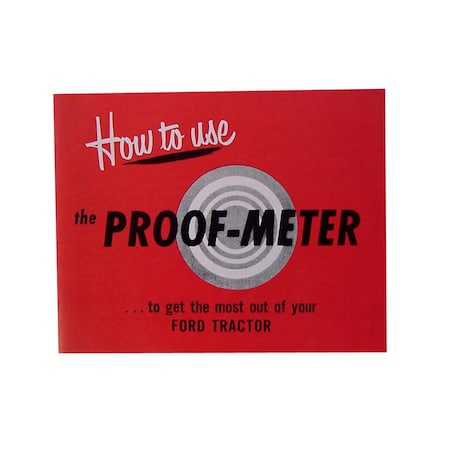 Aftermarket 48FTPM Tractor Proofmeter Guide Fits Ford Tractor 8N 1951 - 1952 Proof Meter MAM60-0012